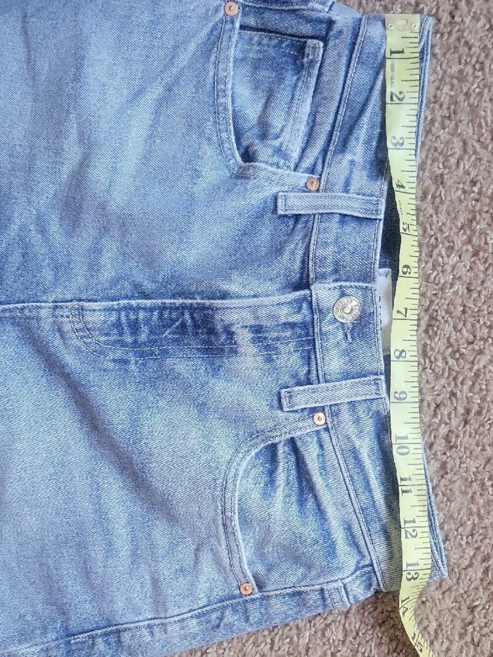 PAIGE Cameron Ankle Wide Leg High-Rise Jeans in Medium Blue Wash Sz26 - Picture 6 of 16